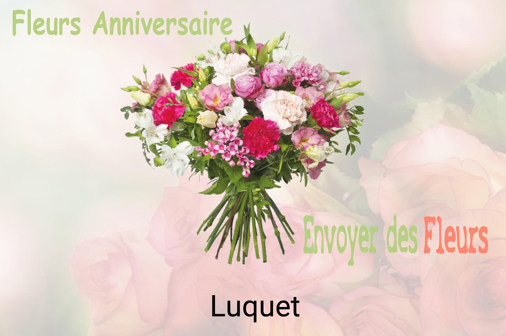 Bouquet de fleurs d’anniversaire livré à Luquet